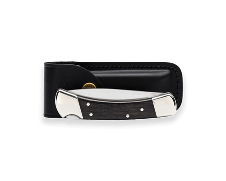 110 Folding Hunter Knife - Nickel Silver Drop Point
