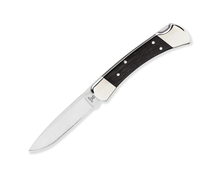 110 Folding Hunter Knife - Nickel Silver Drop Point