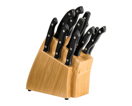 12 Piece Kitchen Cutlery Set with Wood Block