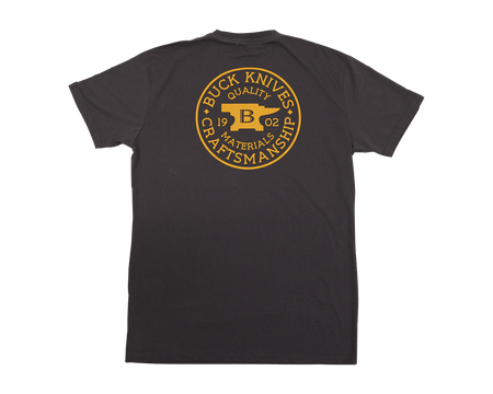 Charcoal Coin Badge T-Shirt
