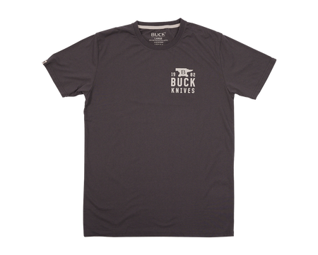 Charcoal Stacked Logo T-Shirt